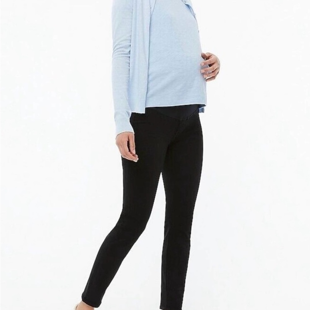 NWOT J.Crew Black Maternity Jean in Signature Stretch Sz 27 BA785